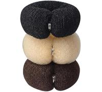 3PCS 20 cm ciambella capelli chignon Maker 3 colori anello stile chignon creatore di capelli fai da te schiuma anello shaper snap roll chignon strumento per le donne