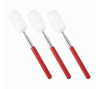 3Pcs 29.5" Bastone Telescopico per Pottery, Bianco/Rosso (1.57"L)