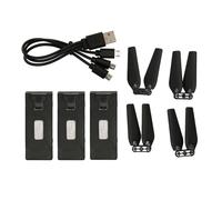 3pcs 3.7V 1800Mah Drone Battery Plug and Play RC UAV Battery con lame a per E88 E88Pro E525 E99 E99Pro P1 K3 S1