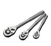 3Pcs 3/8 1/4 1/2 "Drive Chiave a cricchetto reversibile Cricchetto Rilascii Rapidi Maniglia per Riparazione Auto Riparazione Auto Set di prese