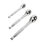 3Pcs 3/8 1/4 1/2 "Drive Chiave a cricchetto reversibile Cricchetto Rilascii Rapidi Maniglia per Riparazione Auto Riparazione Auto Set di prese