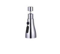 3pcs 3 in 1 Universal Rotation Faucet Filter Function Kitchen Sink Shower Spray Modes Accessories Gadgets Per Cucina(Silver)