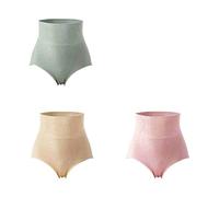 3pcs 3D ad Alta Vita in Alto più Dimensioni da Donna in Lingerie Mutandine Post Solleva la Signora Triangolare Pura di Cotone Rosa Sexy (Colore: Shape7, Dimensioni: l (52-62kg))