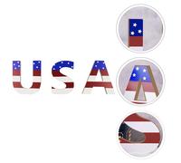 3pcs 4 luglio USA Plaques Independence Day Decoration Decoration Decoration