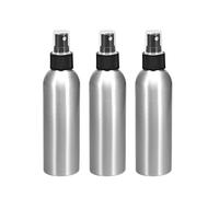 3pcs 5oz/150ml Aluminium Spray Bottle with Black Sprayer Refillable Container