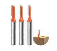3pcs 8mm Shank Straight Router Bit Set, Grooving Cutters Woodworking Milling Cutter 3mm,4mm,5mm-WG