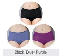 3pcs a Tenuta Multicolore Mestruale Mutandine - Donna Traspirante Periodo Intimo
