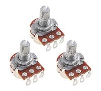 3pcs A250k Potenziometro Splined Pot Chitarra Elettrica Basso Effetto Amp Tone Volume