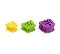 3Pcs Apri bocca in gomma per mordere Retrattore Dispositivo di supporto intraorale dentisti Strumento la cura igienica orale dentale Confortevole Flessibile Plastica medica Sicuro Disinfezione Alta te