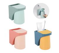 3PCS Aspirazione Magnetica Tazza per Spazzolino da Bagno, Supporto per Spazzolino da Denti in Plastica con 3 adesivi, and Bathroom (3pcs Weiß)