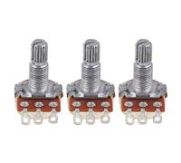 3pcs B250k Potenziometro Splined Pot Chitarra Elettrica Basso Effetto Tono Volume Chitarra