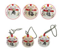 3pcs Balcone all'aperto Giardino Vento Chimes Wind Bell Decorono Fortune Cat
