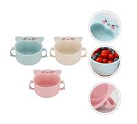 3pcs Bambini Complementary Food Bowls Zuppa di famiglia Bocce per bambini