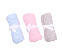 3pcs Bambino Copertura cellulare in cotone Bianco neonato Swaddle Wrap per la