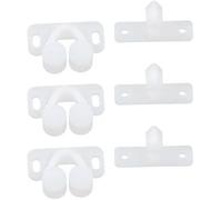 3Pcs bianco Marine Barca Ball Catch Door Cabinet Spring Back Plate Roller Latch Plastic Catches Cabinet Hardware