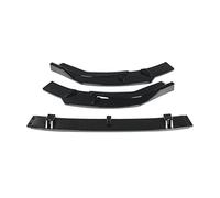 3Pcs Car Front Bumper Splitter Lip Body Kit Spoiler Diffusore Protezione Protezione Copertura Per A4 2020 Paraurti Labbro Deflettore Labbra JUNOOS(Glossy Black)
