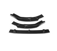3Pcs Car Front Bumper Splitter Lip Body Kit Spoiler Diffusore Protezione Protezione Copertura Per A4 2020 Paraurti Labbro Deflettore Labbra JUNOOS(Carbon Fiber Look)