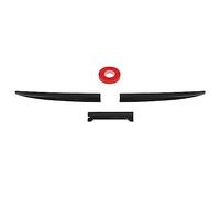 3Pcs Car Rear Spoiler | Universal Wind Friction Reducing Lip Improves Stability | 53in Rubber Spoiler for Sedans/SUVs/Hatchbacks | Simple No - Drill Installation with Tape (Bright Black)