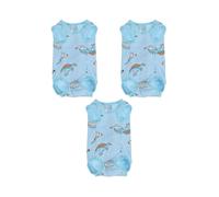 3pcs Cat Breathable Weaning Suit Anti-licking Four-legged Surgery Recovery Clothes