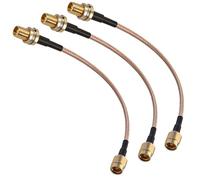 3PCS Cavo SMA, 20 cm, Cavo di Prolunga SMA per Antenna, Estensione Antenna WiFi SMA e Antenna a Pinna di Squalo, Prolunga Coassiale con Connettore SMA Maschio Femmina per Router, Modem e Sistemi Wirel