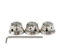 3Pcs Chitarra Elettrica Basso Manopole Con Foro Volumi Tono Manopole di Controllo Della Chitarra In Metallo Girasoli Manopole Potenziometro Caps