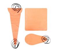 3Pcs Clarinetto Flauto Sassofono Panno di Pulizia Pull Through Panno Strumento Manutenzione Straccio Per Tubo Interno Pulito