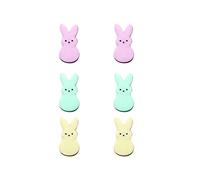 3PCS Coniglietto di Pasqua Orecchini Primavera Acrilico Pasqua Primavera Gioielli Orecchini Orecchini Orecchio, One Size, Acrilico, Non pietra preziosa