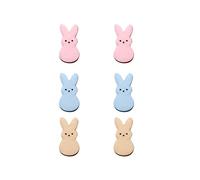 3PCS Coniglietto di Pasqua Orecchini Primavera Acrilico Pasqua Primavera Gioielli Orecchini Orecchini Orecchio, One Size, Acrilico, Non pietra preziosa