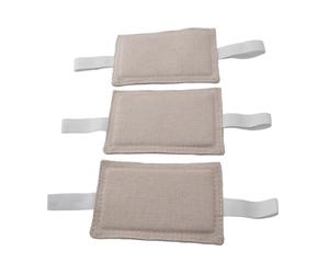 3pcs Copertura portana di cotone Rumore di canapa Riducimento di silenziatore cinghie elastiche per la biblioteca del dormitorio nursery 8x10cm