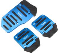 3PCS Copripedali Antiscivolo per Auto Pedali, Pedaliera Auto in Metallo per Fren