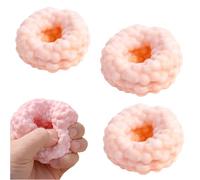 3PCS Crunchy Squishy Stress Ball,Slow Rebound Sensory Squeeze Balls,Soft Sand Filled Ice Skin Fidget Toy,Moldable Stress Ball with Beads,for Office Home Decrease Anxiety