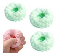 3PCS Crunchy Squishy Stress Ball,Slow Rebound Sensory Squeeze Balls,Soft Sand Filled Ice Skin Fidget Toy,Moldable Stress Ball with Beads,for Office Home Decrease Anxiety