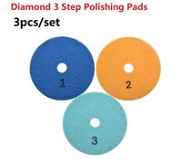 3pcs Cuscinetti di Lucidatura Calcestruzzo Diamante Granito Marmo Pietra