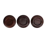 3Pcs Cuscinetti per Rotelle per Pianoforte Tazze per Rotelle per Pianoforte Verticale Tazze per Rotelle per Pianoforti a Coda Antiscivolo per Pavimenti in Legno (Noce nera)