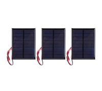 3pcs DC4V 150Ma Pannello solare Modulo di alimentazione cellulare Pannello solare in silicio policristallino con cavo 30 cm fai te a energia solare di conversione sperimentale