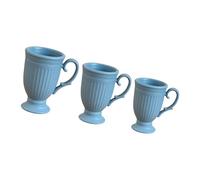 3Pcs Delicato Francese Reale Miniatura Tazza di Caffè Modello Figura Set Dipinto A Mano Design per 1/12 Casa di Bambola Collezione Miniature Set di Tazza Da