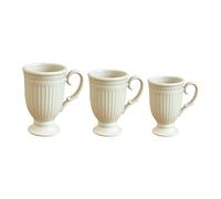 3Pcs Delicato Francese Reale Miniatura Tazza di Caffè Modello Figura Set Dipinto A Mano Design per 1/12 Casa di Bambola Collezione Miniature Set di Tazza Da