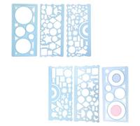 3pcs Disegno Righello Caleidoscopio Stencil 30 Per Modello Creativo Ragazzo Ragazza Ragazza Ragazzo Adulto Scrapbooking Drawin Modelli Bambini Adulti Set Geometrico Architettura