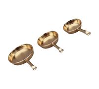 3PCS Dollhouses Cucina Display Padelle Set Miniatura Frittura Per 1/12 Scala Dollhouses Paesaggio Modello Figurine Puntelli Modello Casa Accessori