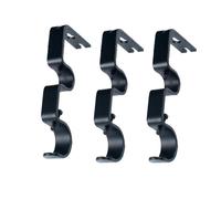 3Pcs Drapery Double Curtain Rod Supporto Per Staffa A Muro Heavy Duty