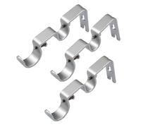 3Pcs Drapery Double Curtain Rod Supporto Per Staffa A Muro Heavy Duty
