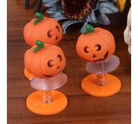 3Pcs Durable Plastic Halloween Toys Pumpkins Jump Doll Bounce for Kids Play