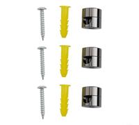 3pcs eleganti Ancoraggi in metallo per cavi essenziali per un'efficace organizzazione dei cavi (nero)