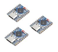 3PCS ESP32-C3 Mini scheda di sviluppo, basata su processore single-core ESP32-C3FN4 frequenza di corsa 160 MHz, supporto 2.4GHz W-i-F-i & B L E 5, 400 KB di SRAM a bordo e 384 KB ROM, 4 MB di memoria
