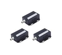 3Pcs Ethernet IP Extender over Coax HD Network Kit EoC Coaxial Cable Transmission Extender for Secur