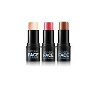 3PCS Face Contour Sticks Set, Contour Stick con Evidenziatore, Bronzer e Blush Shades, facile da applicare con copertura costruibile, lunga durata e resistente al sudore (#D, 40g)