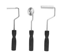 3pcs Fiberglass Laminating roller Bubble rullo per resina manico nero laminazione Paddle rullo per composito