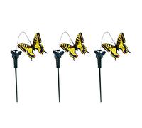 3PCS Fluttering Solar Butterfly Garden Butterflies Fairy Lights Stakes Yard Decoration Random Color