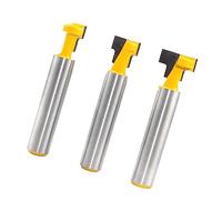 3Pcs Fresa T, Fresa Di Legno Con Scanalatura a T, 8mm Gambo Fresa Set, Frese Per La Lavorazione Del Legno Con Scanalatura a T, Per Strumenti Di Lavorazione Del Legno