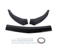 3pcs Front Bumper Lip Exterior Decoration Bumper Lip Body Kit Replacement for A Class W176 LCI 2016 2018 with Carbon Fiber Enhance Your Vehicle Appearance Improve Aerodynamics (Glossy Black)